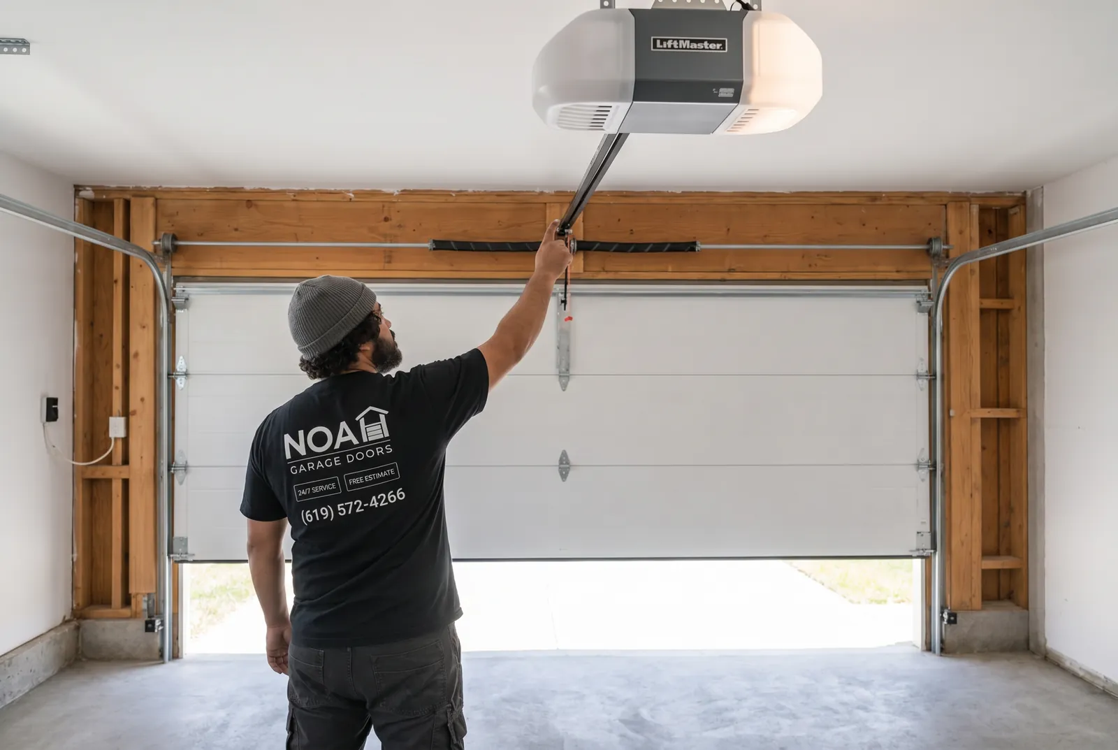 Belt drive vs chain drive garage door opener comparison by Noah Garage Doors