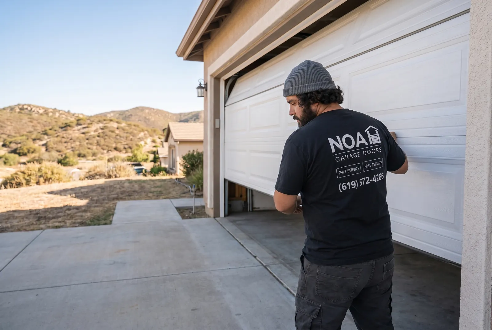 Garage door repair Vista CA