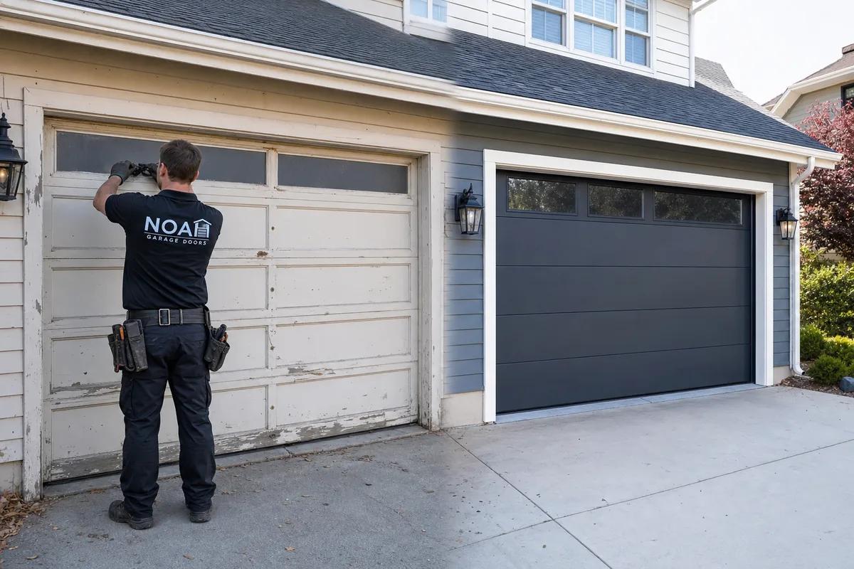 Garage Door Repair vs Replacement in San Diego by Noah Garage Doors
