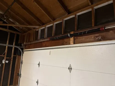 Customer photo of a garage door from a 5-star Google review in San Diego