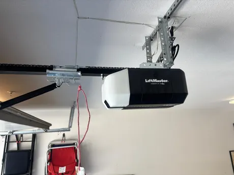 LiftMaster garage door opener installed by Noah Garage Doors, customer photo from a 5-star Google review