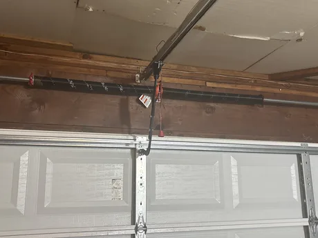 Garage door spring and track repair by Noah Garage Doors, customer photo from a 5-star Google review