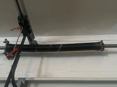 New garage door torsion spring installed by Noah Garage Doors, customer photo from a 5-star Google review