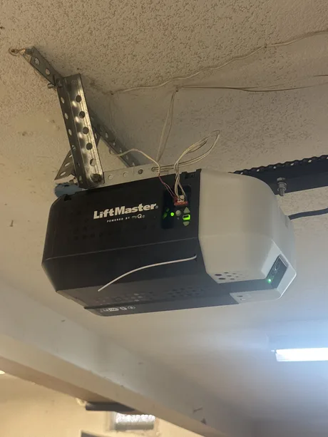 LiftMaster garage door opener installed by Noah Garage Doors, customer photo from a 5-star Google review