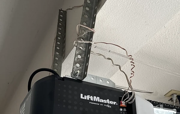 LiftMaster garage door opener installed by Noah Garage Doors in San Diego