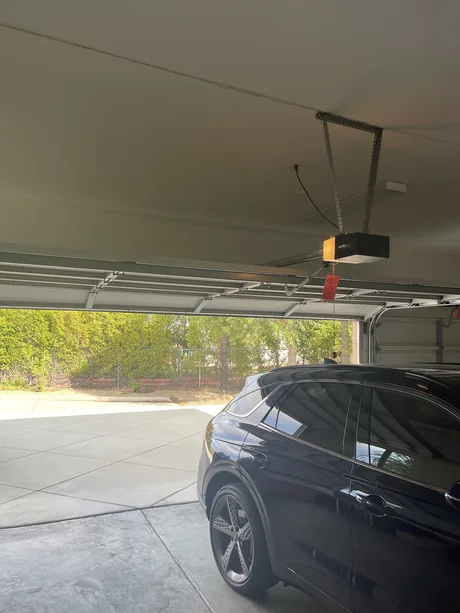 Genie garage door opener installed by Noah Garage Doors, customer photo from a 5-star Google review